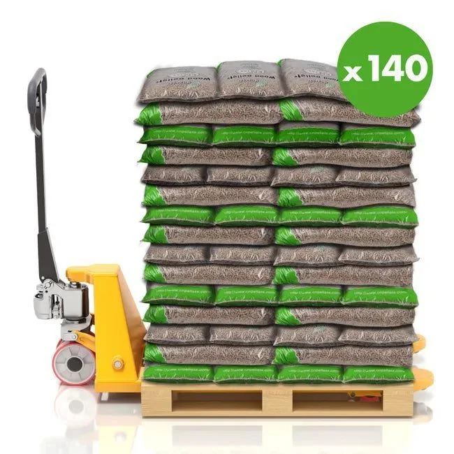 140 Sacs Granulés de Bois Enerver – Palette de 140 Sacs de 15 kg