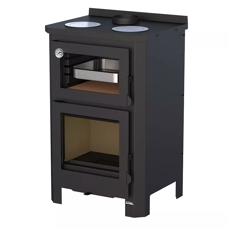 Poêle à bois avec four et plaque de cuisson Pramoda - 14 Kw – Image 4